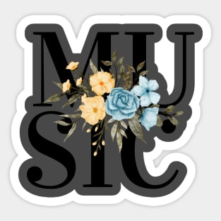 Cute music graphic design artwork Sticker